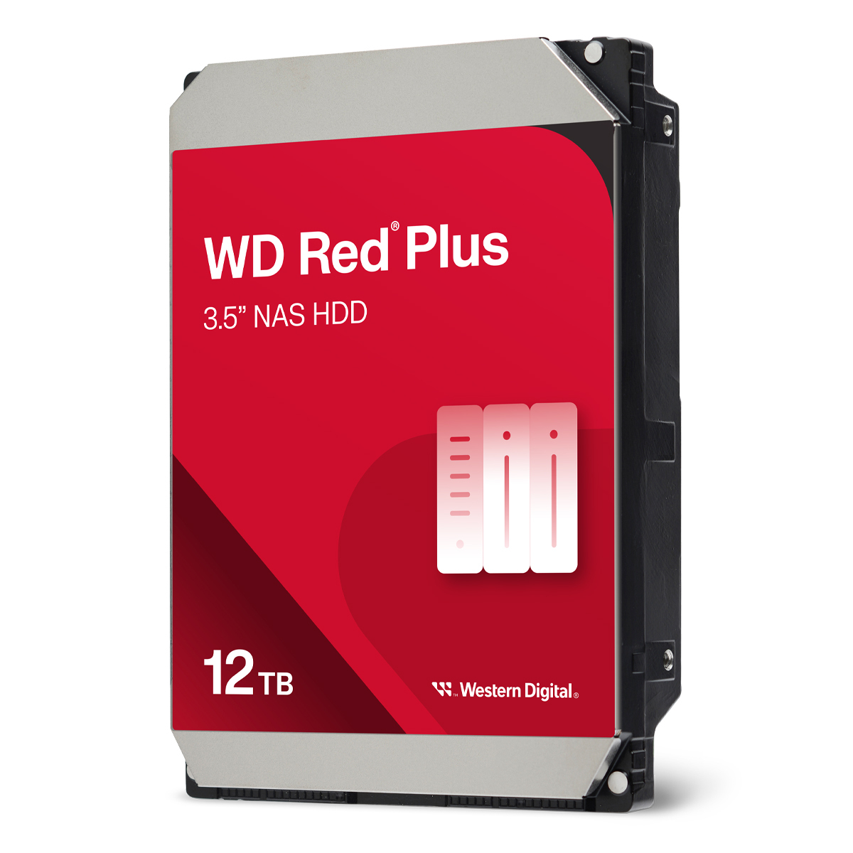 Western Digital WD Red Plus 12TB 256MB 3.5 Zoll SATA 6Gb/s - interne NAS Festplatte (CMR) von Western Digital