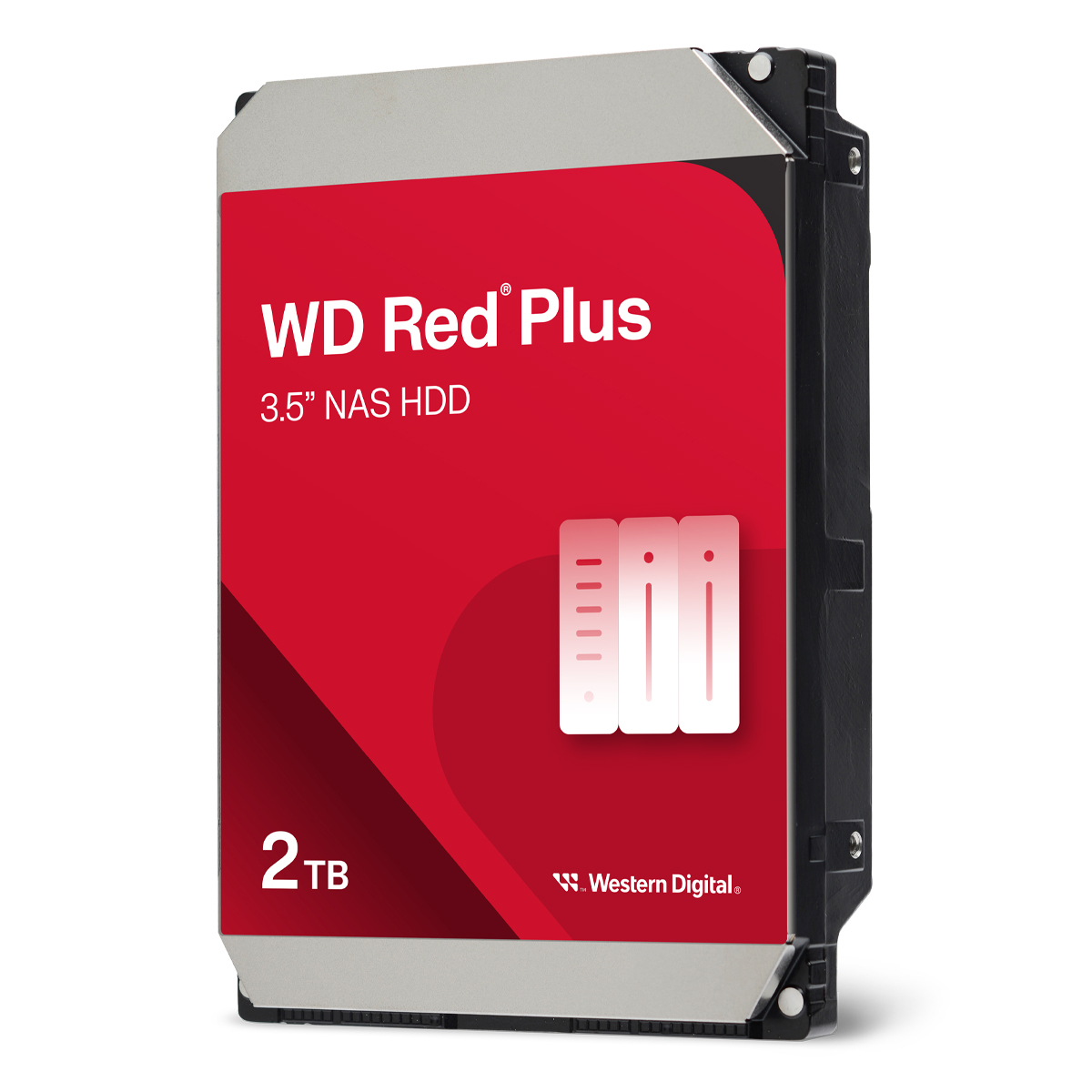 Western Digital WD Red Plus 2TB 64MB 3.5 Zoll SATA 6Gb/s Interne CMR NAS Festplatte von Western Digital