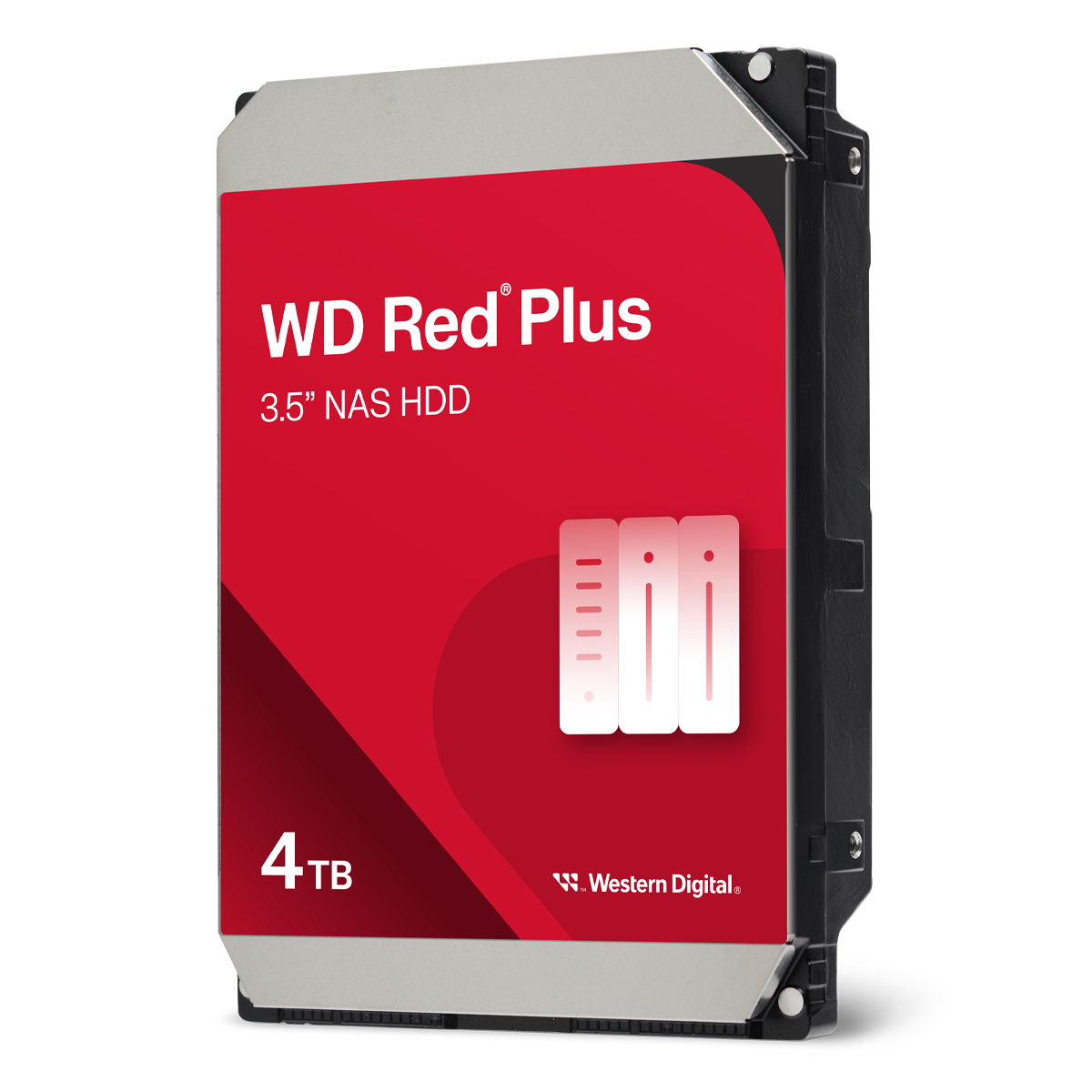 Western Digital WD Red Plus 4TB 256MB 3.5 Zoll SATA 6Gb/s - interne NAS Festplatte (CMR) von Western Digital