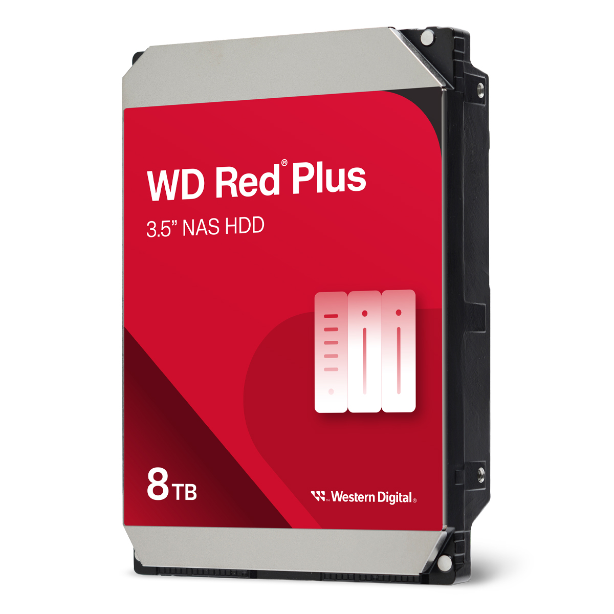 Western Digital WD Red Plus 8TB 256MB 3.5 Zoll SATA 6Gb/s - interne NAS Festplatte (CMR) von Western Digital