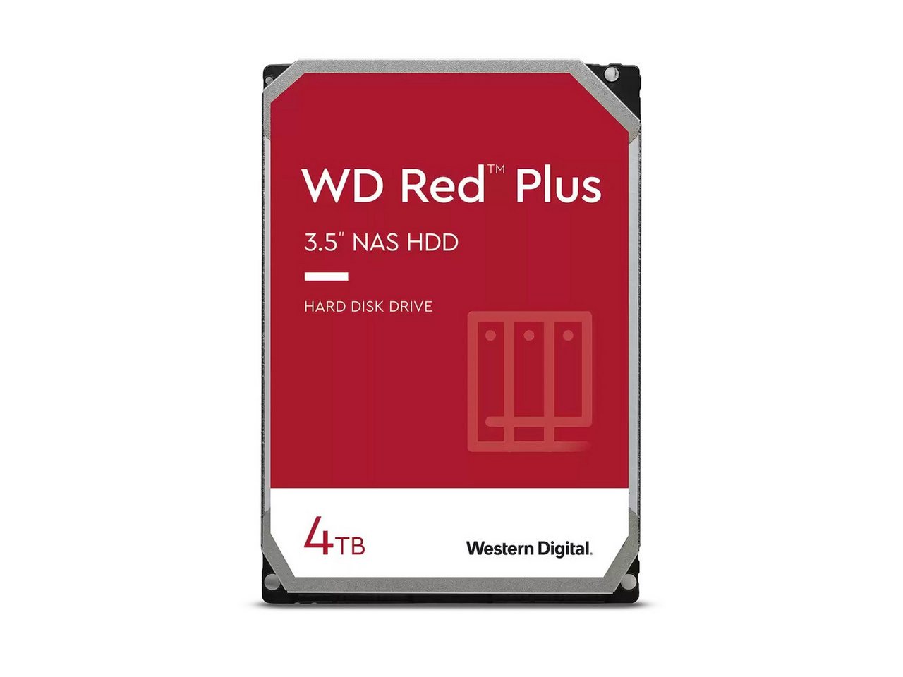 Western Digital WD Red Plus NAS-Festplatte 2 TB 64 MB - WD20EFPX HDD-NAS-Festplatte (2 TB) 3,5" 180 MB/S Lesegeschwindigkeit, Optimiert die Festplattenparameter für Workloads von NAS-Systemen von Western Digital