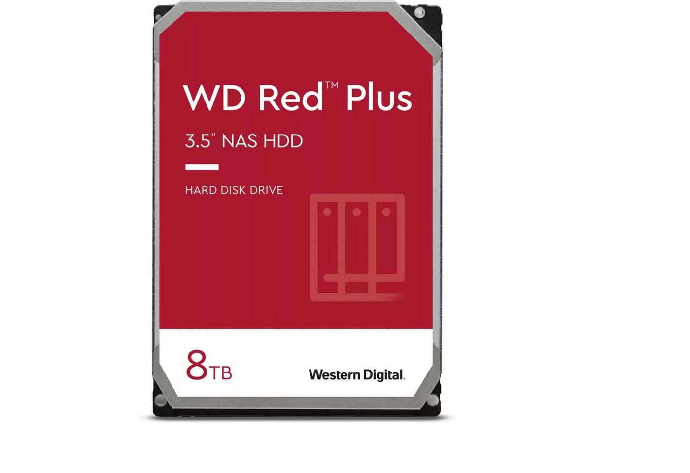 Western Digital WD Red Plus NAS-Festplatte 8 TB, (SATA 6 Gb/s, interne SSD (8.000 GB) von Western Digital