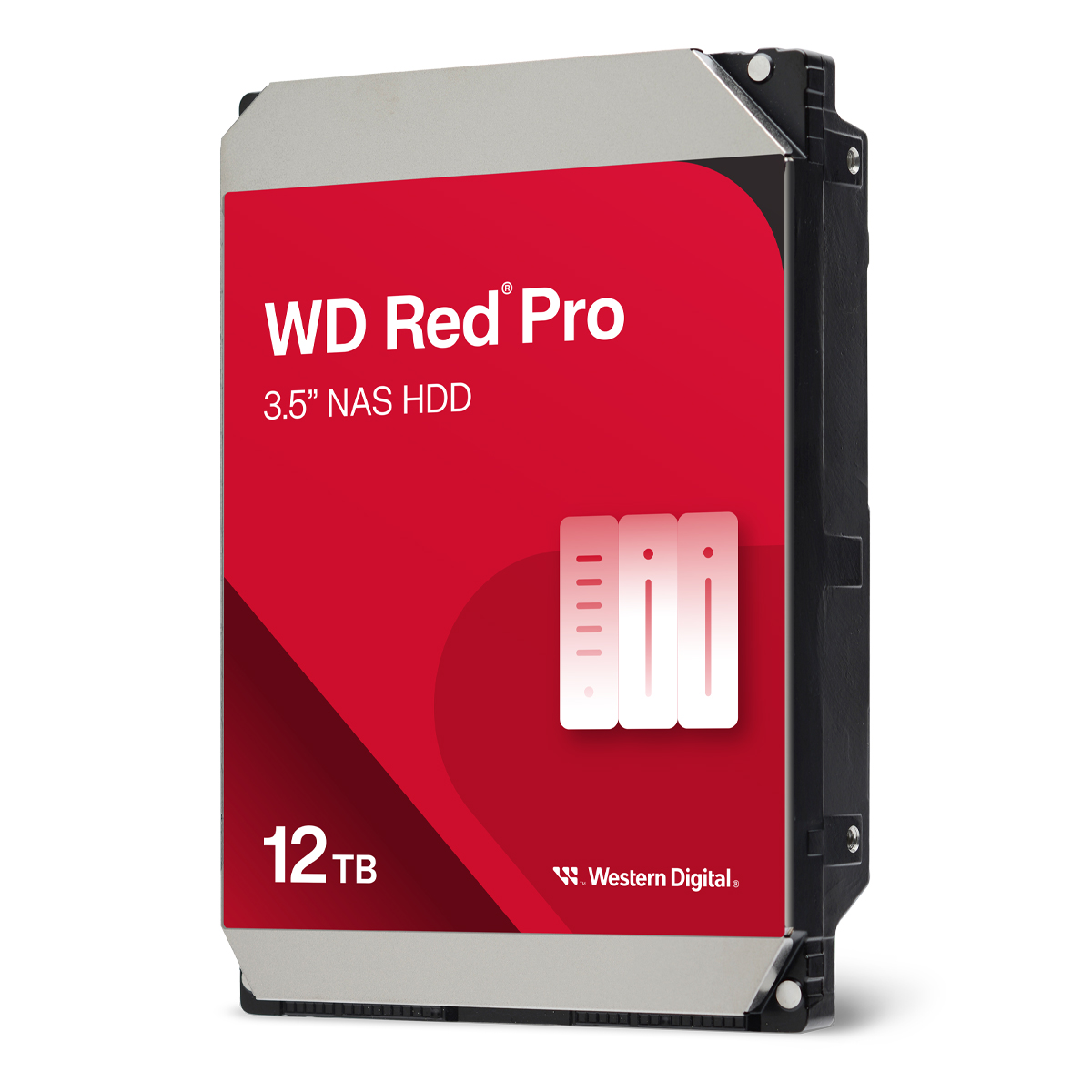 Western Digital WD Red Pro 12TB 3.5 Zoll SATA 6Gb/s - interne NAS Festplatte (CMR) von Western Digital