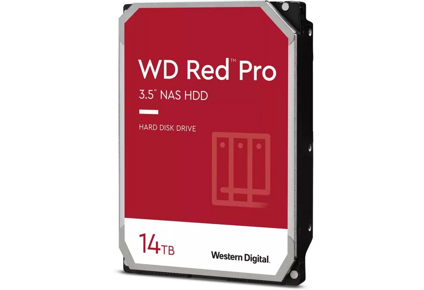 Western Digital WD Red Pro 14 TB, Festplatte, (SATA 6 Gb/s, 3,5) interne SSD (14.000 GB) von Western Digital