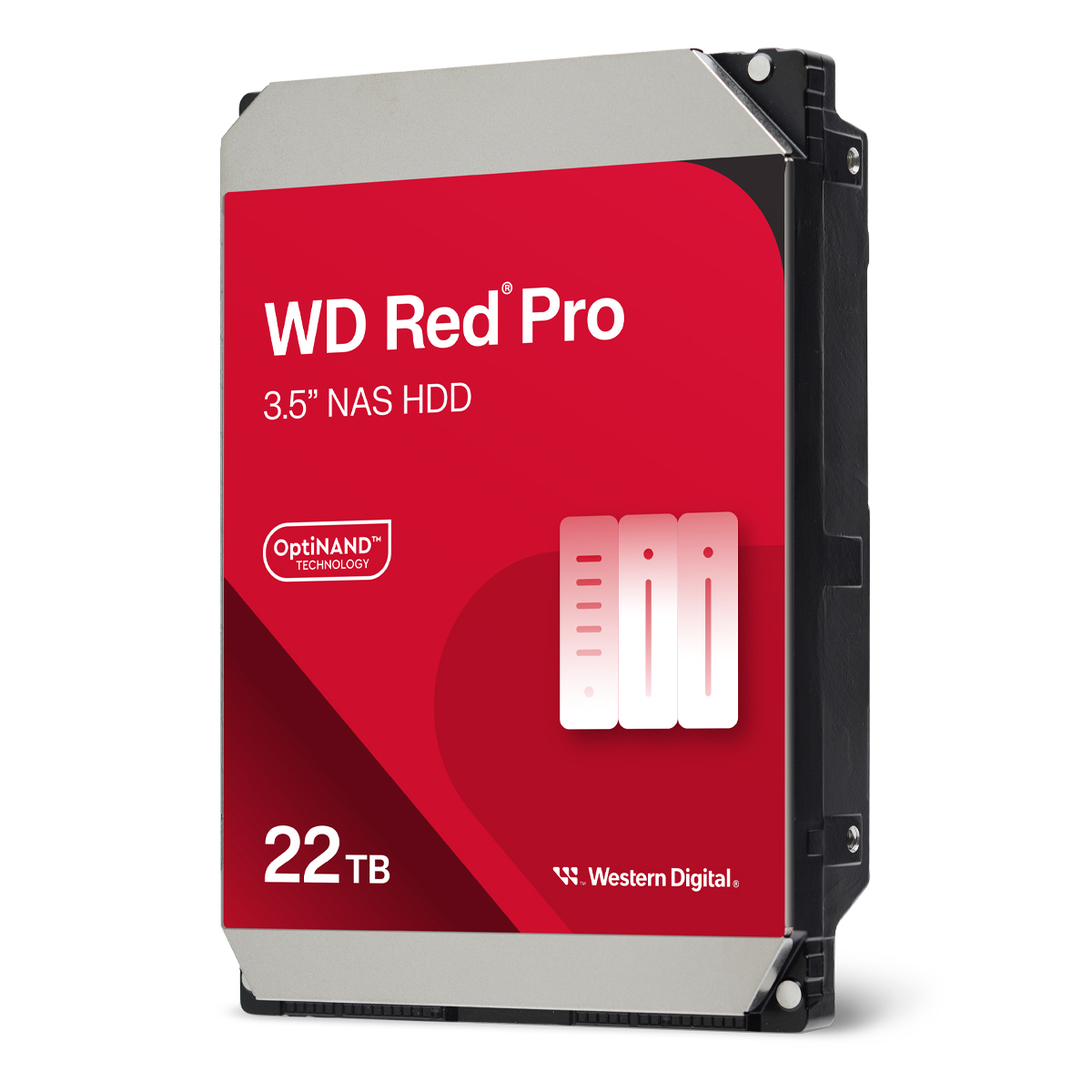Western Digital WD Red Pro 22TB 3.5 Zoll SATA 6Gb/s - interne NAS Festplatte (CMR) von Western Digital