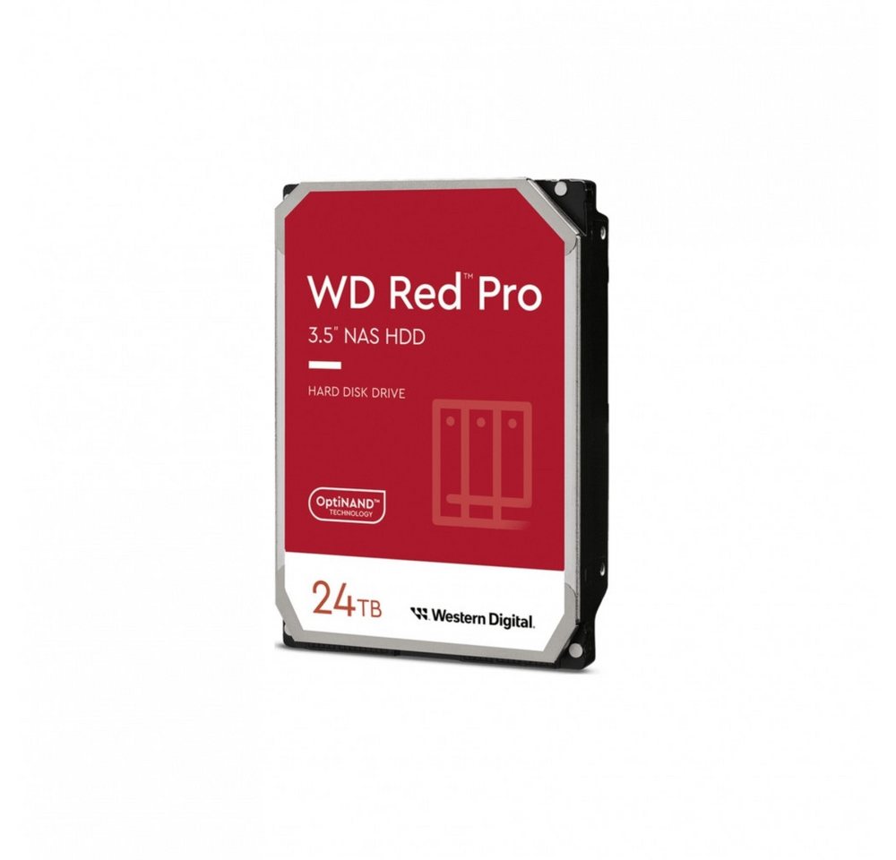 Western Digital WD Red Pro 24 TB NAS HDD - 7200 RPM Speicherlösung. interne-HDD-NAS-Festplatte (24 TB) 3,5 Zoll", Optimiert für RAID-fähige NAS-Systeme von Western Digital