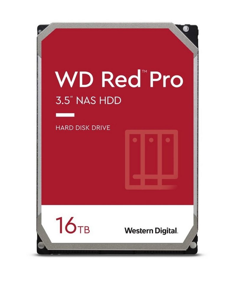 Western Digital WD Red Pro NAS WD161KFGX, 16 TB, intern, 3.5 (8.9 cm) HDD-Festplatte (16 TB)" von Western Digital