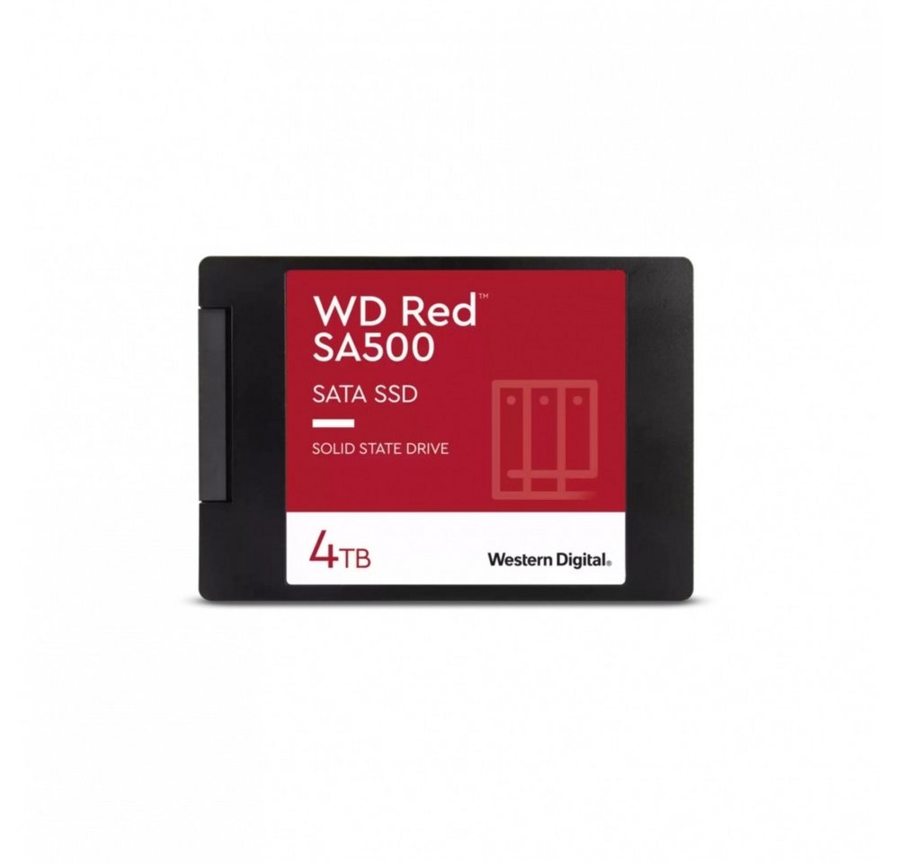 Western Digital WD Red SA500 NAS 4 TB 2,5 Zoll SSD Speicher externe SSD (4 TB) 2,5 Zoll", Optimiert für NAS-Systeme von Western Digital