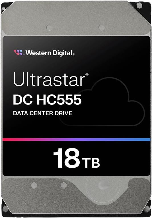 WD Ultrastar DC HC555 - Festplatte - Datencenter - 18TB - intern - 3,5 (8,9 cm) - SATA 6Gb/s - 7200 rpm - Puffer: 512MB (0B48723) von Western Digital