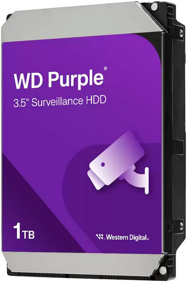 Western Digital Purple 1 TB interne HDD-Festplatte (1 TB) 3.5" Western Digital Purple 1 TB interne HDD-Festplatte (1 TB) 3.5" von Western Digital