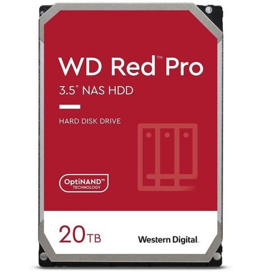 Western Digital WD201KFGX WD Red Pro 20 TB WD201KFGX HDD-Festplatte (20 TB) von Western Digital