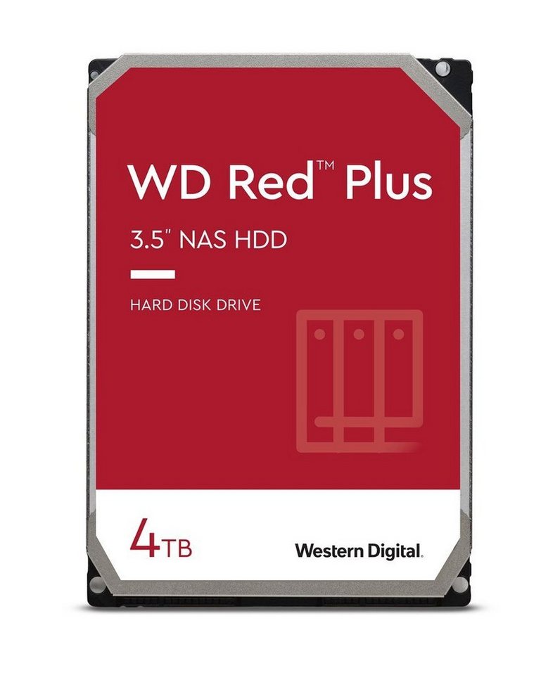 Western Digital WD40EFPX Red Plus Interne Festplatte 3,5 Zoll 4 TB Serial ATA III HDD-Festplatte (4 TB) von Western Digital