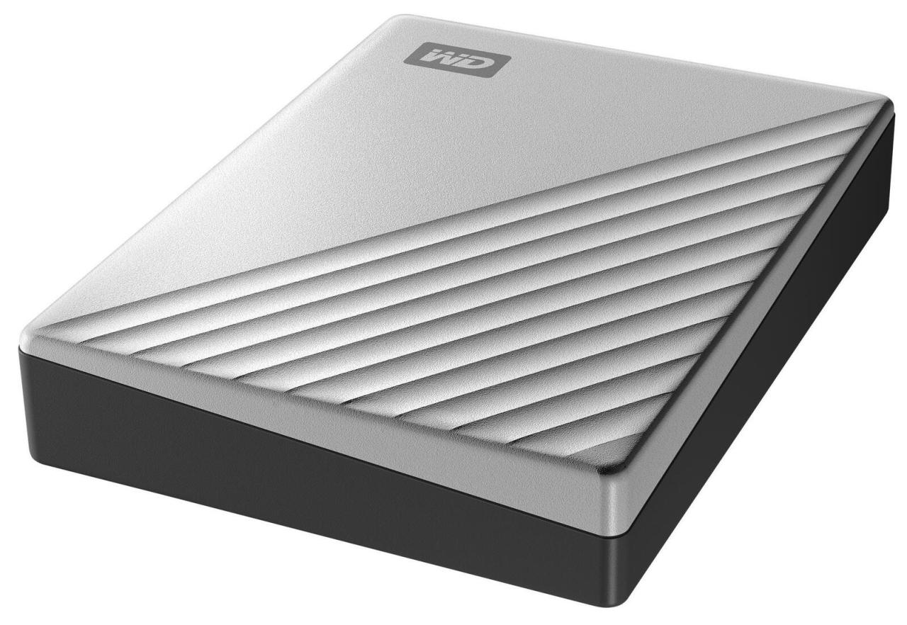 Western Digital externe HDD-Festplatte Passport Ultra 4TB silber von Western Digital