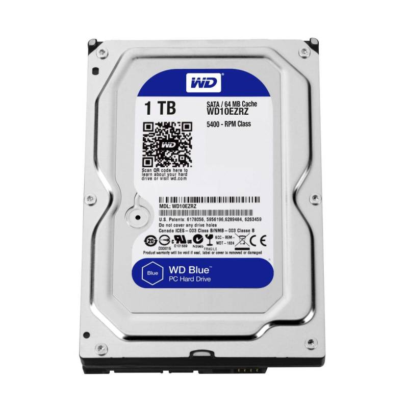 Western Digital interne HDD-Festplatte 1TB schwarz, silber von Western Digital