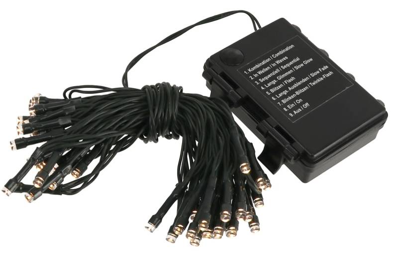 LED-Lichterkette, 48 LEDs, warmweiß, Batteriebetrieb, IP44, Timer von Westfalia Werkzeugco. GmbH & CO KG