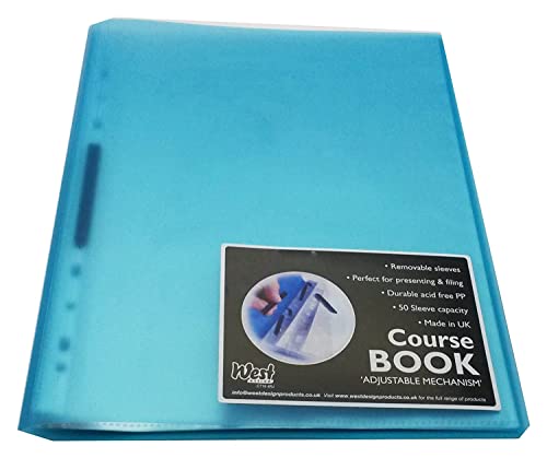 West A4 Adjustable Capacity Course Book Turquoise von Westfolio