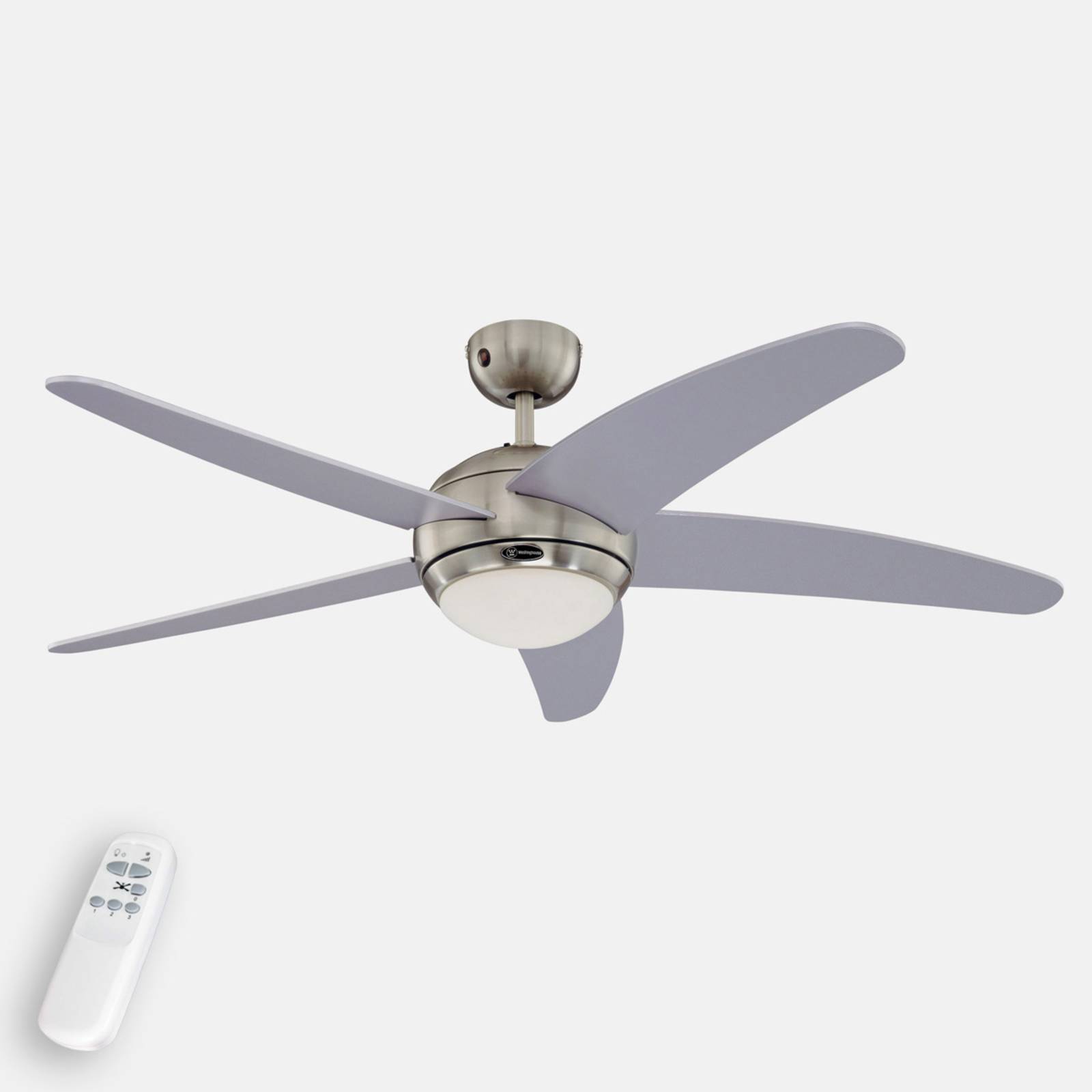 Westinghouse Bendan Ventilator mit Licht, silber Westinghouse Bendan Ventilator mit Licht, silber von Westinghouse
