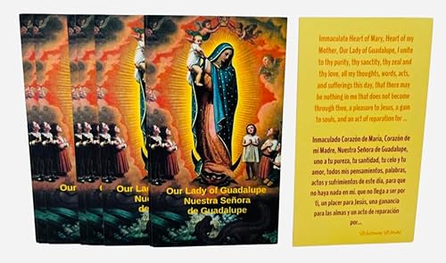 Westmon Works Heilige Gebetskarten Our Lady of Guadalupe, zweisprachige Ausgabe, Englisch und Spanisch, Nuestra Senora de Guadalupe, 10 Stück von Westmon Works