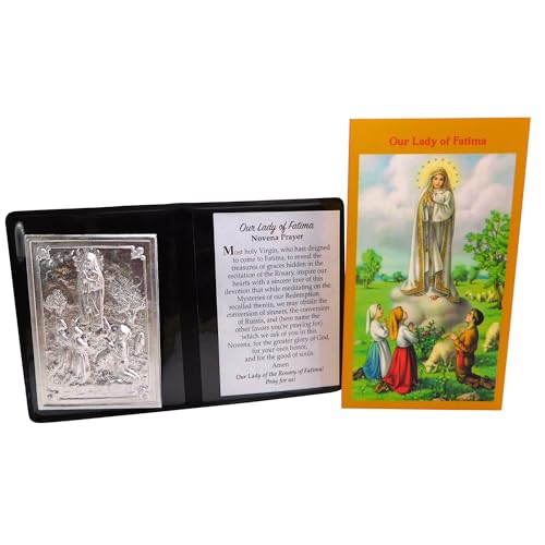 Westmon Works Heilige Karte und Gebetsmappe "Our Lady of Fatima" mit geprägtem italienischem Maria-Bild aus Metall Westmon Works Heilige Karte und Gebetsmappe "Our Lady of Fatima" mit geprägtem italienischem Maria-Bild aus Metall von Westmon Works