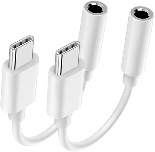 2 Pack Adapter USB-C auf Klinke, USB C Aux Adapter zu Kopfhörer Jack Audio Adapter mit HiFi DAC Chip Kompatibel mit iPhone 15 16/15 16 Pro/15 16 Pro Max/15 16 Plus, Galaxy S23 S22 S21 i-Pad Pro Pixel 2 Pack Adapter USB-C auf Klinke, USB C Aux Adapter zu Kopfhörer Jack Audio Adapter mit HiFi DAC Chip Kompatibel mit iPhone 15 16/15 16 Pro/15 16 Pro Max/15 16 Plus, Galaxy S23 S22 S21 i-Pad Pro Pixel von Wetsky
