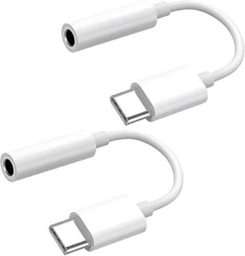 2 Pack USB C zu 3.5mm Klinke, USB Typ C auf 3,5 mm Kopfhörer Klinke Aux Audio Dongle mit DAC Chip für iphone15 16/15 16 Pro/15 16pro max/Samsung Galaxy S23/23+/S22/S21+ Ultra Note 20 A53/Huawei P50 2 Pack USB C zu 3.5mm Klinke, USB Typ C auf 3,5 mm Kopfhörer Klinke Aux Audio Dongle mit DAC Chip für iphone15 16/15 16 Pro/15 16pro max/Samsung Galaxy S23/23+/S22/S21+ Ultra Note 20 A53/Huawei P50 von Wetsky