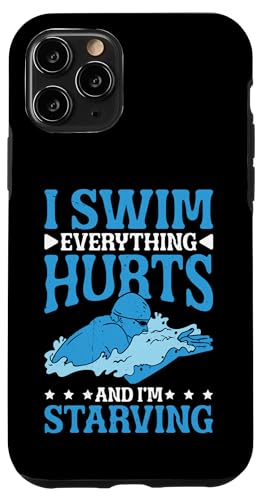 I Swim Everything Hurts And I'm Starving Müder Schwimmer - Hülle für iPhone 11 Pro von Wettbewerbsfähiger und erschöpfter Schwimmer