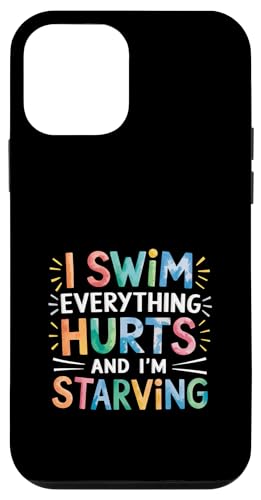 I Swim Everything Hurts And I'm Starving Müder Schwimmer |-- Hülle für iPhone 12 mini von Wettbewerbsfähiger und erschöpfter Schwimmer