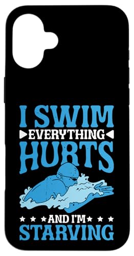 I Swim Everything Hurts And I'm Starving Müder Schwimmer - Hülle für iPhone 16 Plus von Wettbewerbsfähiger und erschöpfter Schwimmer