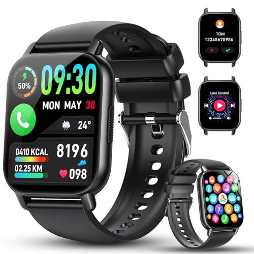 Smartwatch Damen Herren mit Telefonfunktion, 1.85'' Zoll HD Smart Watch, 112+ Sportmodi Sportuhr mit Pulsuhr/Schlafmonitor, IP68 Wasserdicht Fitnessuhr mit Information Erinnerung für iOS Android Smartwatch Damen Herren mit Telefonfunktion, 1.85'' Zoll HD Smart Watch, 112+ Sportmodi Sportuhr mit Pulsuhr/Schlafmonitor, IP68 Wasserdicht Fitnessuhr mit Information Erinnerung für iOS Android von WeurGhy