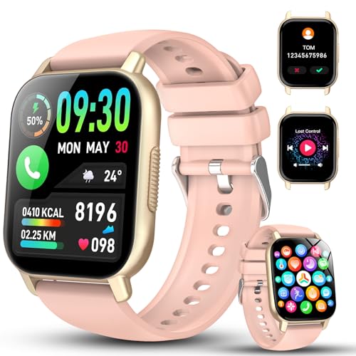 WeurGhy Smartwatch Damen Herren mit Telefonfunktion, 1.85'' Zoll HD Smart Watch, 112+ Sportmodi Sportuhr mit Pulsuhr/Schlafmonitor, IP68 Wasserdicht Fitnessuhr mit Information Erinnerung, Roségold WeurGhy Smartwatch Damen Herren mit Telefonfunktion, 1.85'' Zoll HD Smart Watch, 112+ Sportmodi Sportuhr mit Pulsuhr/Schlafmonitor, IP68 Wasserdicht Fitnessuhr mit Information Erinnerung, Roségold von WeurGhy