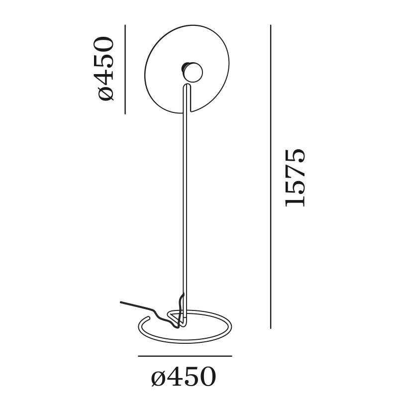 WEVER & DUCRÉ Mirro Stehlampe 2.0 schwarz/chrom von Wever & Ducré Lighting