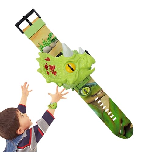 Wezalget Dinosaurier-Uhr-Taschenlampen-Projektor-Spielzeug - 24 Muster Dinosaurier Projektor Uhren Spielzeug,Elektronische Kinderuhr für Kinder, Kleinkinder von Wezalget