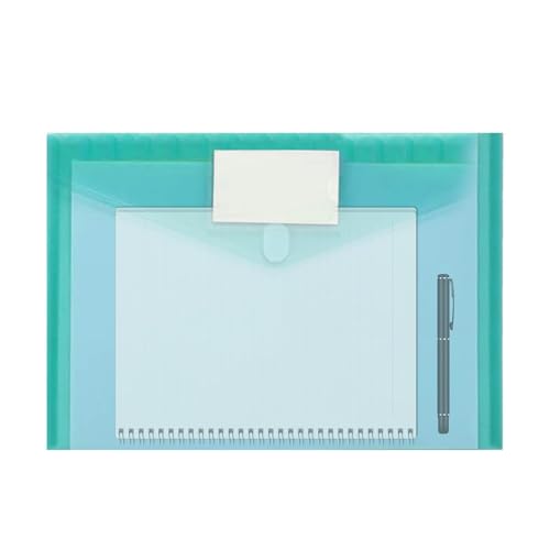 Wezalget Transparente Aktentaschen, Dokumentenordner-Organizer - Dokumenten-Organizer mit Druckknopf im A4-Format | Dokumenten-Organizer mit Druckknopf, wasserdichte Ordner für Bürobedarf, Wezalget Transparente Aktentaschen, Dokumentenordner-Organizer - Dokumenten-Organizer mit Druckknopf im A4-Format | Dokumenten-Organizer mit Druckknopf, wasserdichte Ordner für Bürobedarf, von Wezalget