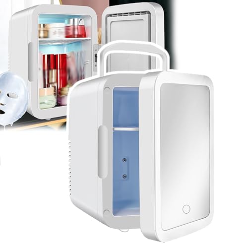 WhAeoy Schönheitskühlschrank, Kompakter 4-Liter-Minikühlschrank, Schnelle Abkühlung + Intelligente Konstante Temperatur + Doppelter Verwendungszweck Für Heiß Und Kalt,A von WhAeoy