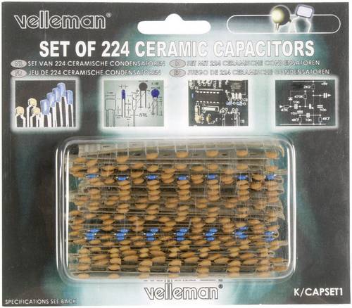 Whadda K/CAP1 Keramik-Kondensator Sortiment 10 % 1 Set von Whadda