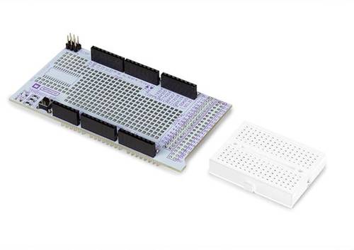 Whadda WPSH216 Protoshield-Prototyping-Board mit Mini-Breadboard für Arduino® Mega von Whadda