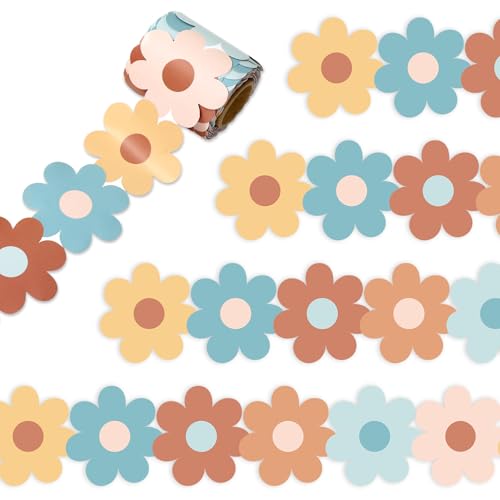 Whaline Pinnwand, Boho-Blume, bunt, gestanzt, für Klassenzimmer, Kreidetafel, Wanddekoration, 100 cm Whaline Pinnwand, Boho-Blume, bunt, gestanzt, für Klassenzimmer, Kreidetafel, Wanddekoration, 100 cm von Whaline