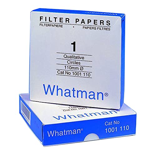 Whatman 1001-125 Filterpapierkreise, 11 Mikron, 10,5 s/100 ml, Durchflussmenge, Grad 1, 125 mm Durchmesser (100 Stück) von Whatman