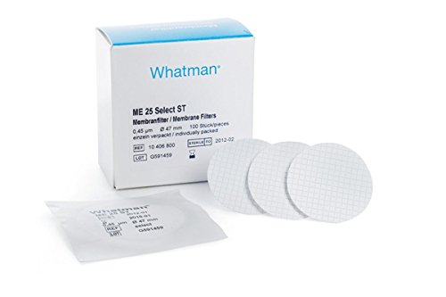 Whatman 10407324 Membran STL weiß Papier mit Schwarz Squares 5,0 mm Filtration Schwelle 0,45 µm (400 Stück) von Whatman