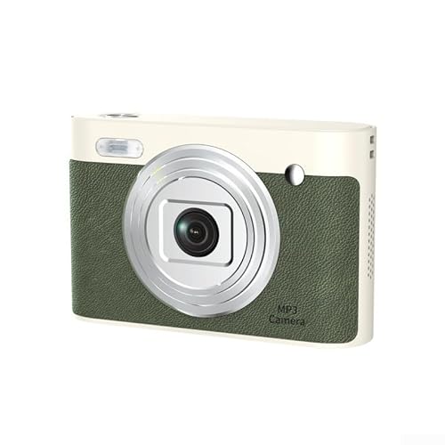 Digitalkamera, 50 MP, 1080P, mit Dualobjektiv, 8-facher Zoom und 32-GB-Karte, für Kinder, Teenager, Studenten, Anfänger (grün, A16, keine Karte) von WheatThrive