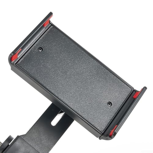 Kompakter Mikrofonständer mit doppelter mobiler Halterung und 10,2 cm Adapter für einfache Einrichtung (Handy- und Tablet-Halterung) von WheatThrive