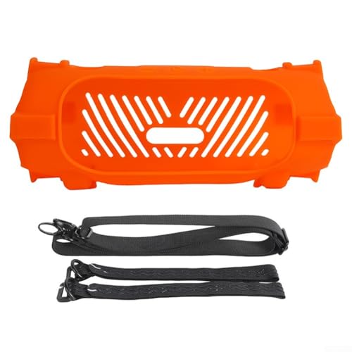 Lautsprecher-Schutzhülle, tragbar, weiche Silikonhülle, für JBL Charge 6 Lautsprecher, für Reisen, Camping, Zuhause, Outdoor, 23 x 13 x 10 cm, Orange Lautsprecher-Schutzhülle, tragbar, weiche Silikonhülle, für JBL Charge 6 Lautsprecher, für Reisen, Camping, Zuhause, Outdoor, 23 x 13 x 10 cm, Orange von WheatThrive