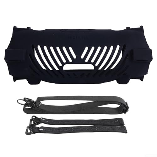 Lautsprecher-Schutzhülle, tragbar, weiche Silikonhülle, für JBL Charge 6 Lautsprecher, für Reisen, Camping, Zuhause, Outdoor, 23 x 13 x 10 cm, Schwarz Lautsprecher-Schutzhülle, tragbar, weiche Silikonhülle, für JBL Charge 6 Lautsprecher, für Reisen, Camping, Zuhause, Outdoor, 23 x 13 x 10 cm, Schwarz von WheatThrive