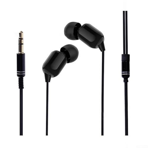WheatThrive 3 Meter lange Kopfhörer mit tiefem Bass und bequemer Passform für den ganzen Tag (schwarz) von WheatThrive