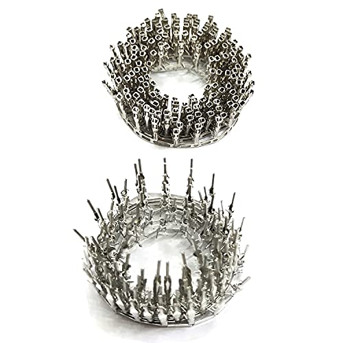 WheateFull 2,54 mm Pitch männlich weiblich Pin Stecker Dupont Jumper Draht Kabel Pin Crimp Terminal Stecker für Arduino, Raspberry Pi usw (100 weiblich + 100 männlich) von WheateFull