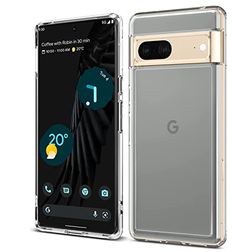 Whew Clear Hülle Kompatibel mit Google Pixel 7, Ultra Dünn Anti-Vergilbung Durchsichtig Weich TPU Handyhülle Stoßfest rutschfest Kratzfest Silikon Case Schutzhülle Cover für Pixel 7 - Transparent von Whew