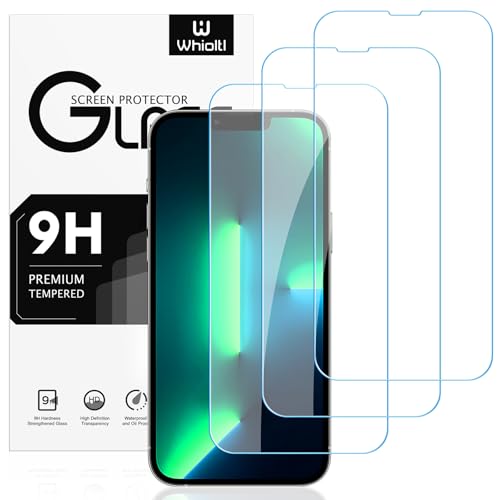 Whioltl 3 Stück Displayschutzfolie aus Hartglas für iPhone 14 Plus & 13 Pro Max [6,7 Zoll], 9H Härte Panzer Schutz Glas, ultra-transparent, ohne Luftblasen, Anti-Kratzen, Anti-Öl, Hülle Freundllich von Whioltl
