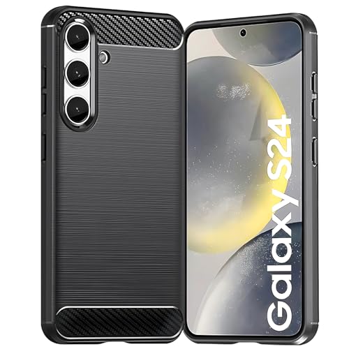 Whioltl Hülle für Samsung Galaxy S24 5G, Kohlefaser Stoßfest Kratzfest Schutzhülle, Dünn Weiche TPU Silikon Handyhülle, Kratzfest Stoßfest Fallschutz, Kameraschutz, Schwarz Whioltl Hülle für Samsung Galaxy S24 5G, Kohlefaser Stoßfest Kratzfest Schutzhülle, Dünn Weiche TPU Silikon Handyhülle, Kratzfest Stoßfest Fallschutz, Kameraschutz, Schwarz von Whioltl
