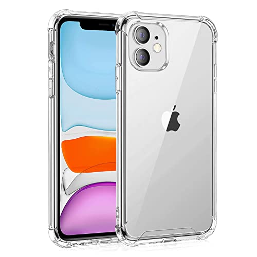 Whioltl Hülle für iPhone 11 Durchsichtig und Stoßfeste Schutzhülle mit Weiche Silikon Handyhülle, Crystal Clear Transparent Bumper Case, [Militärischer Fallschutz] [Nicht Vergilbend] von Whioltl