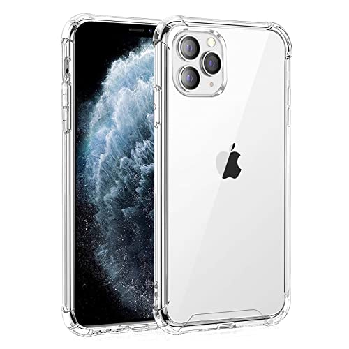 Whioltl Hülle für iPhone 11 Pro, 5,8 Zoll, Durchsichtig und Stoßfeste Schutzhülle mit Weiche Silikon Handyhülle, Clear Bumper Case Transparent, [Militärischer Fallschutz] [Nicht Vergilbend] von Whioltl